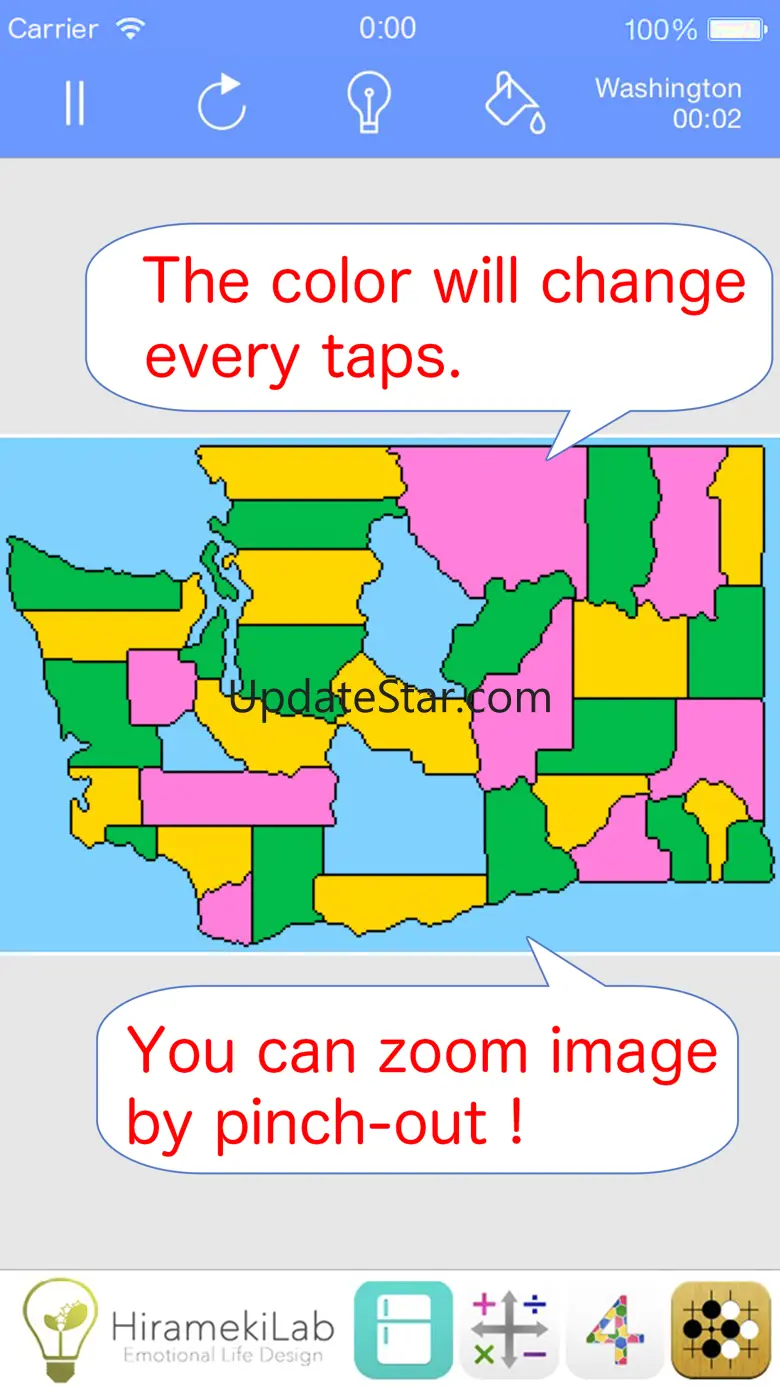 FourColor2 - Puzzle of Four Color Theorem - World Map Edition 1.1