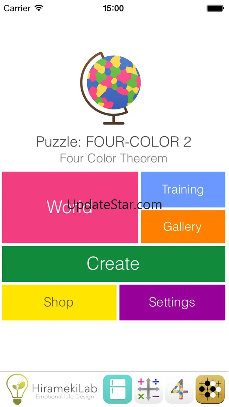 FourColor2 - Puzzle of Four Color Theorem - World Map Edition 1.1