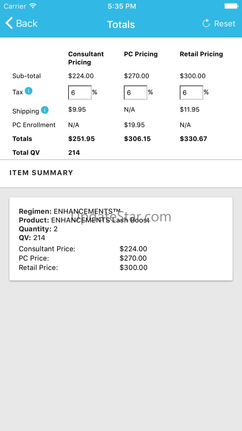 My PriceQuote 1.7.3