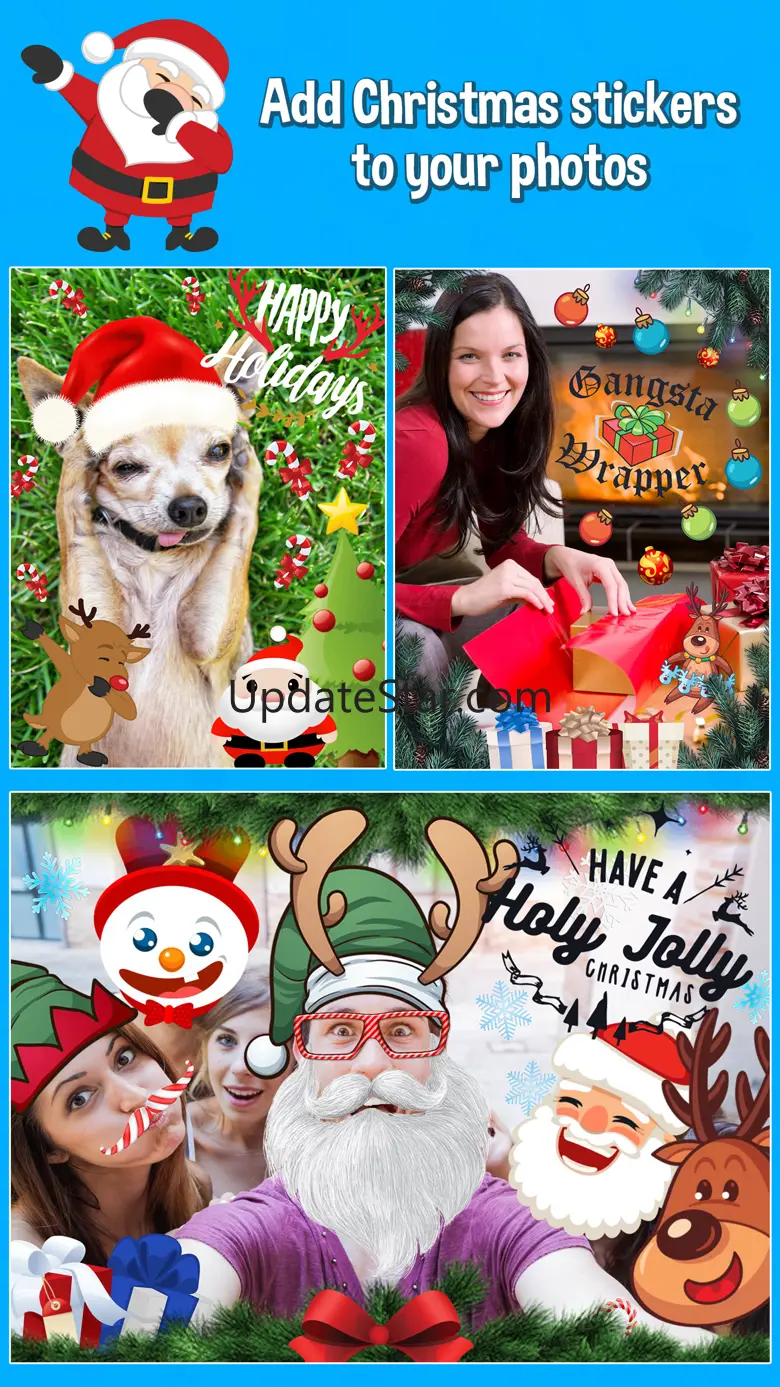 Dabbing Santa Photo Editor with Christmas Stickers 1.0