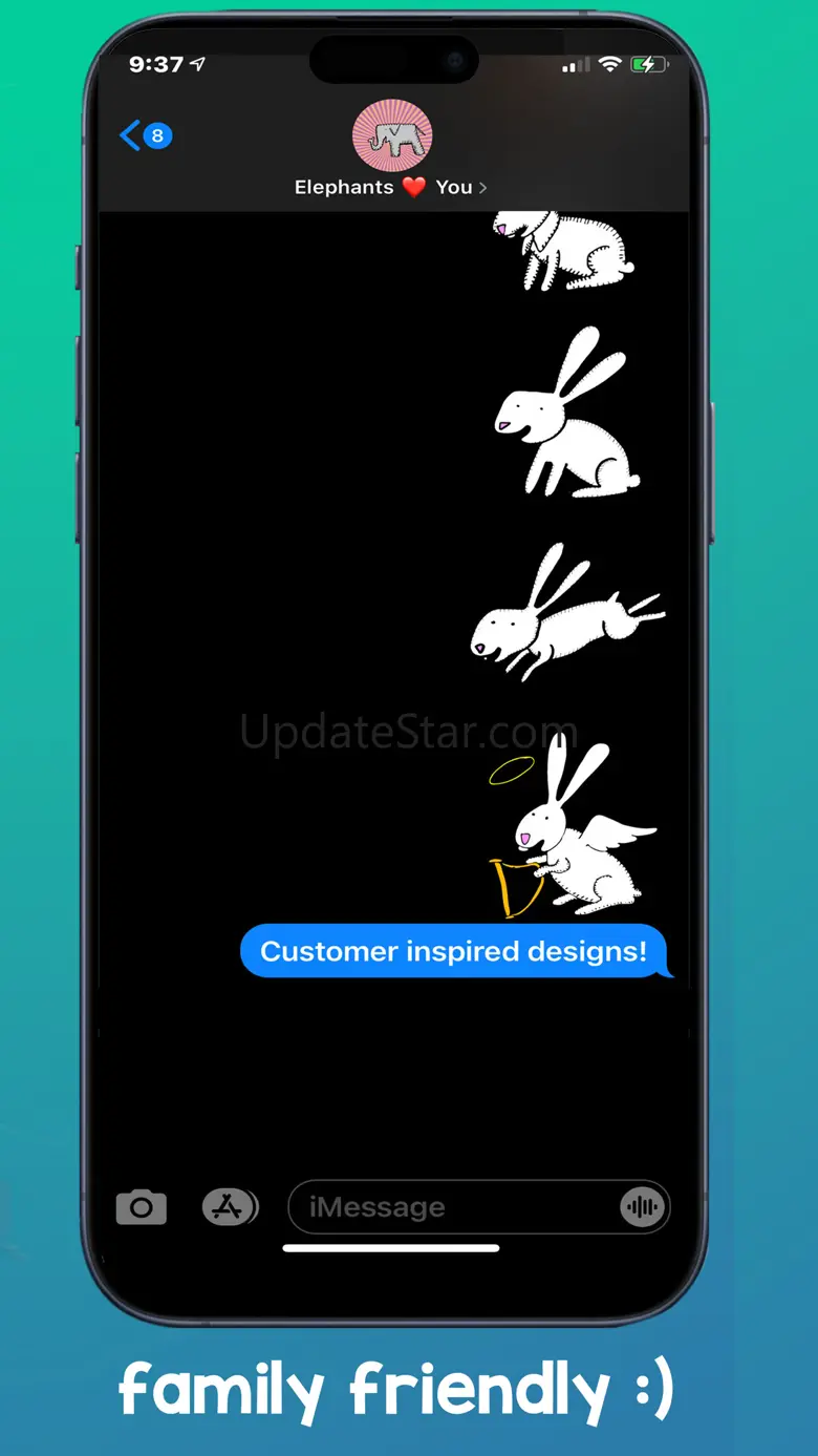 Happy Rabbits Stickers 3.3