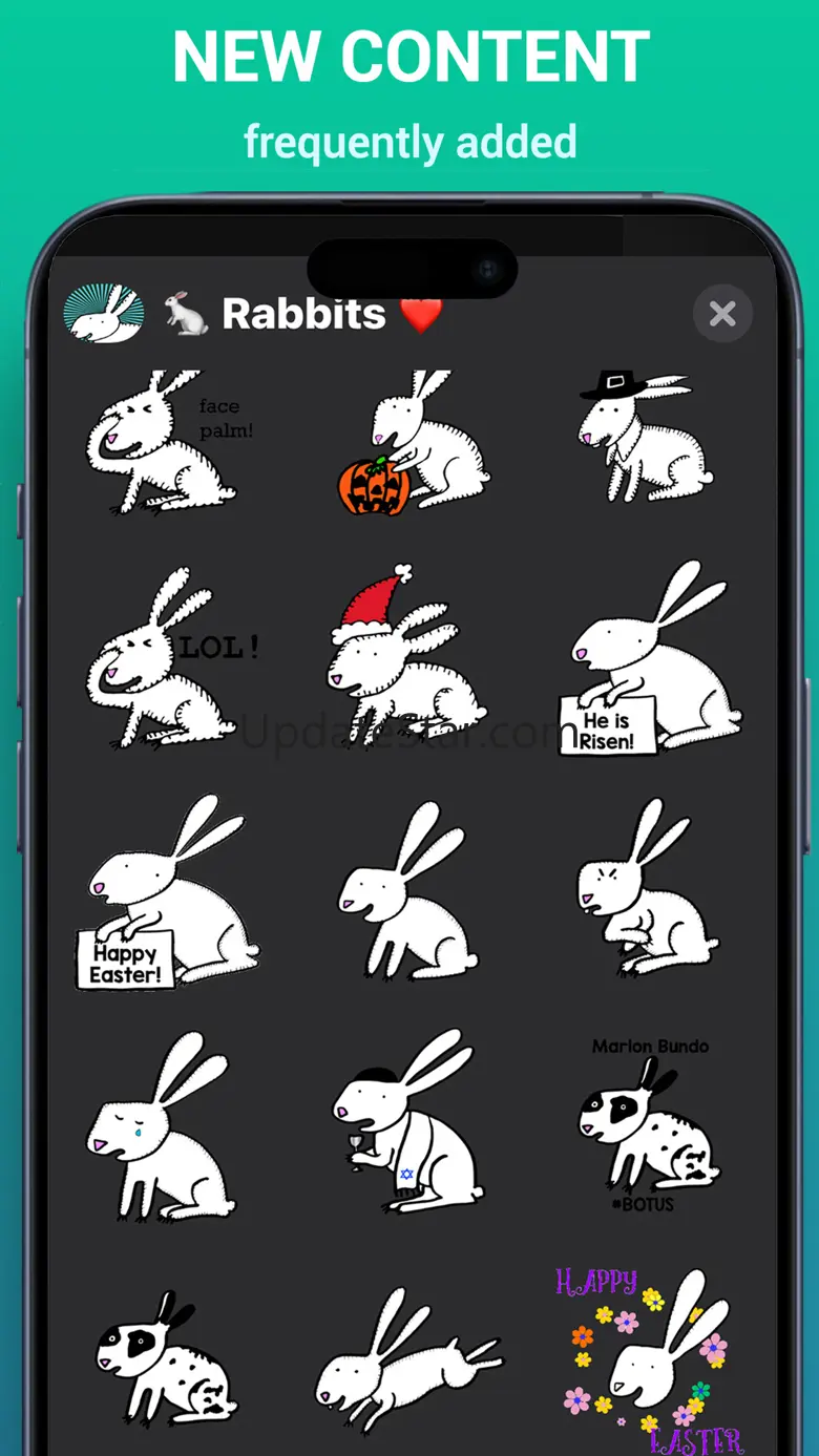 Happy Rabbits Stickers 3.3