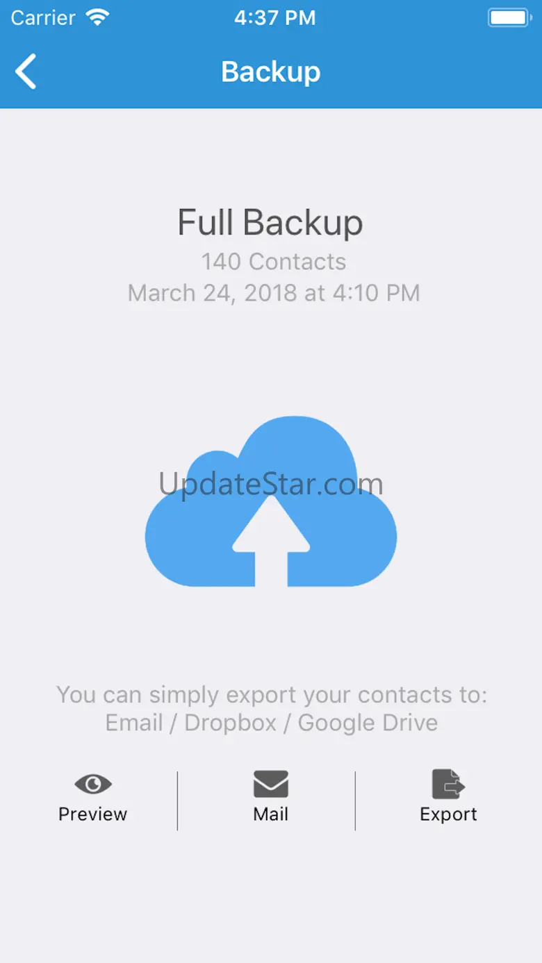 Contact Manager & Backup 1.0.1
