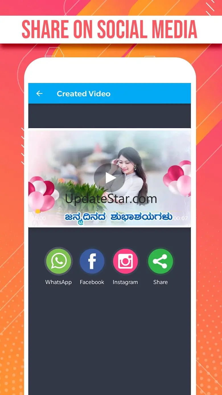 Kannada Birthday Video Maker w 1.0.0