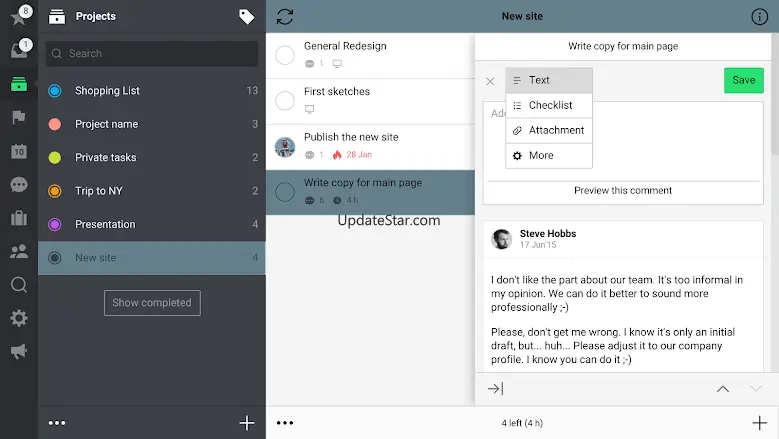 Nozbe Personal 3.24
