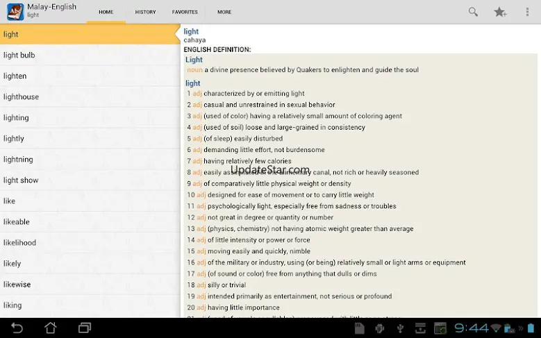 Malay<>English Dictionary 4.3.089