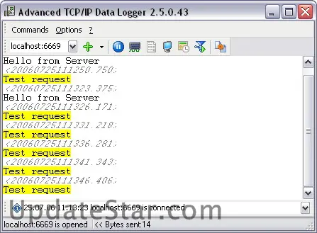 Advanced TCP IP Data Logger 5.0.8.416