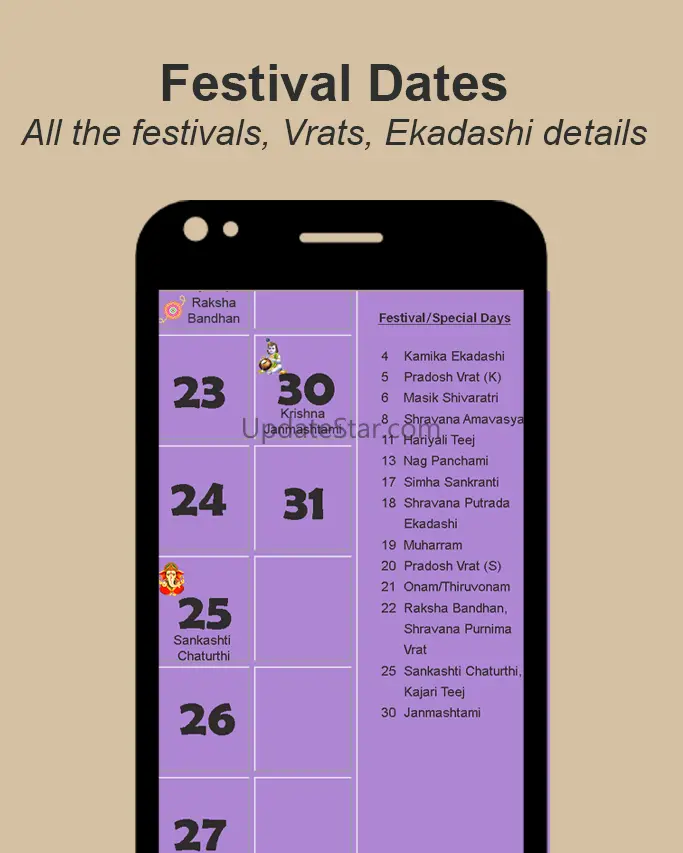 Hindu Panchang Calendar 2023 8.66.01