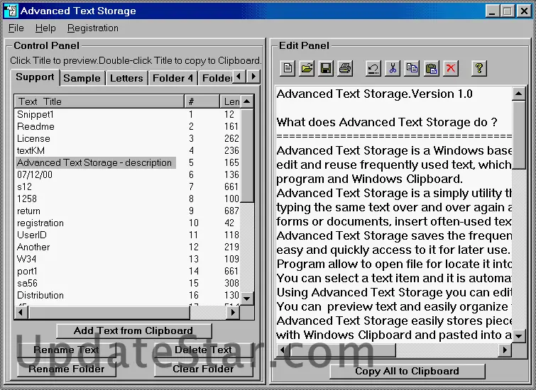 Advanced Text Storage 1.2