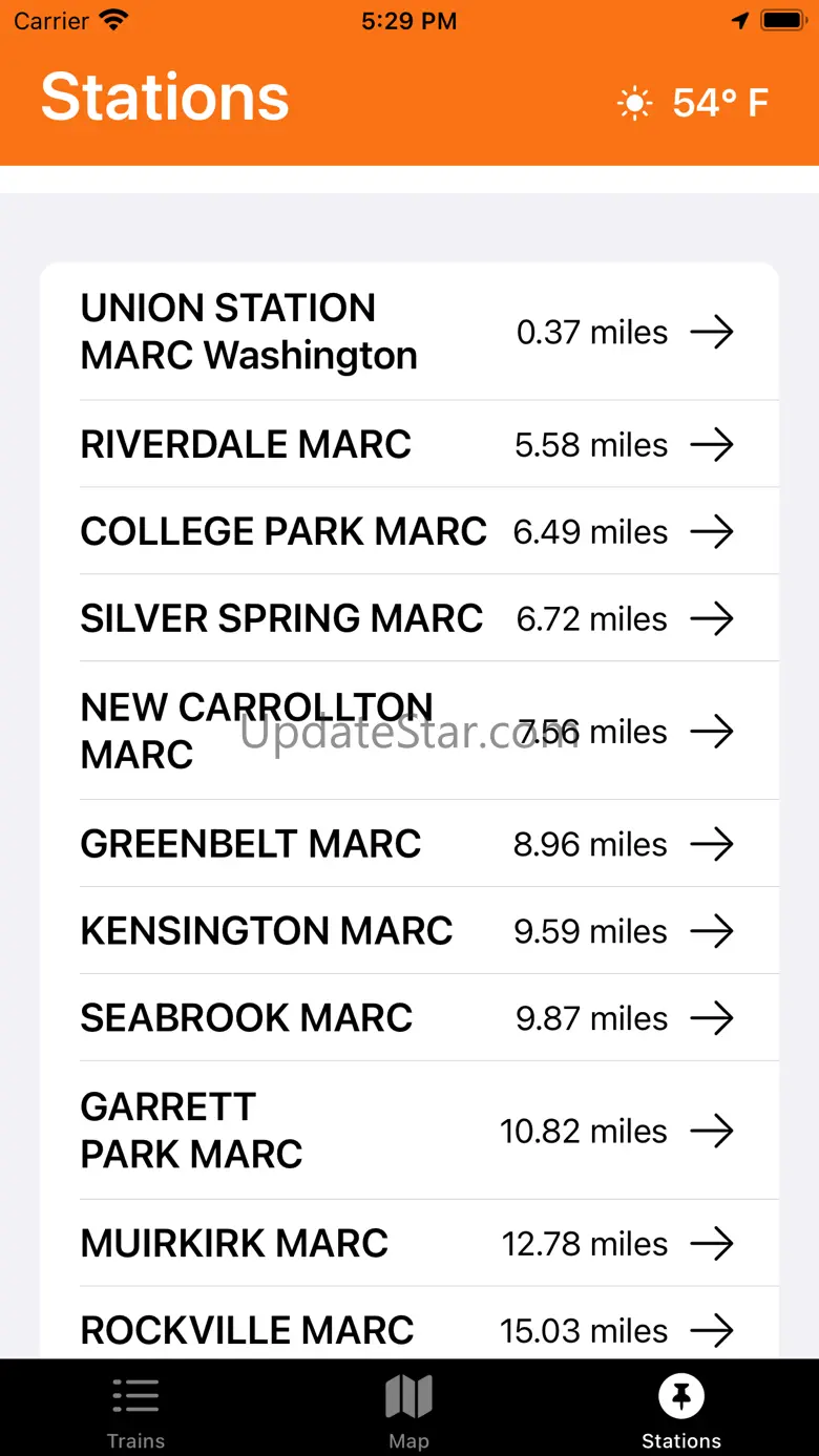 MarcMap: Track MARC Trains 1.20.7