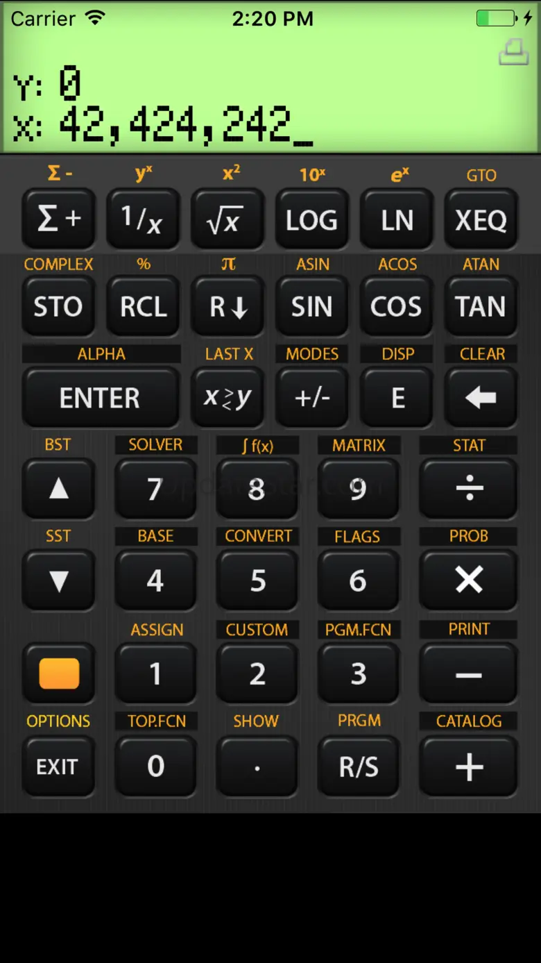 42s RPN Calculator 3.2.3