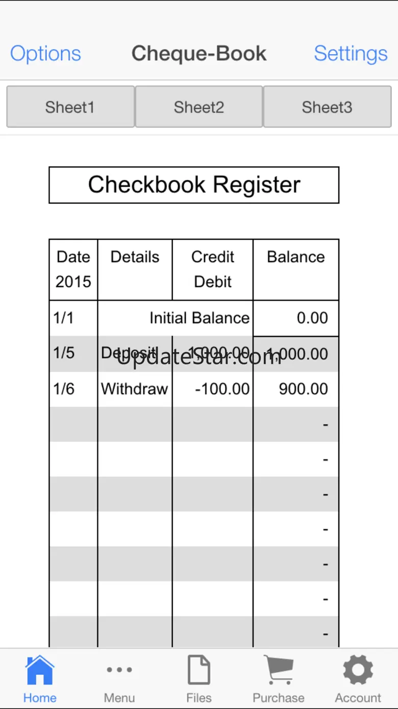 Check Book Register 57.0