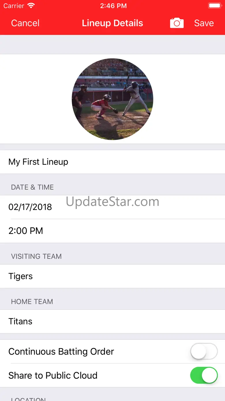 Lineup Card 2.0.11
