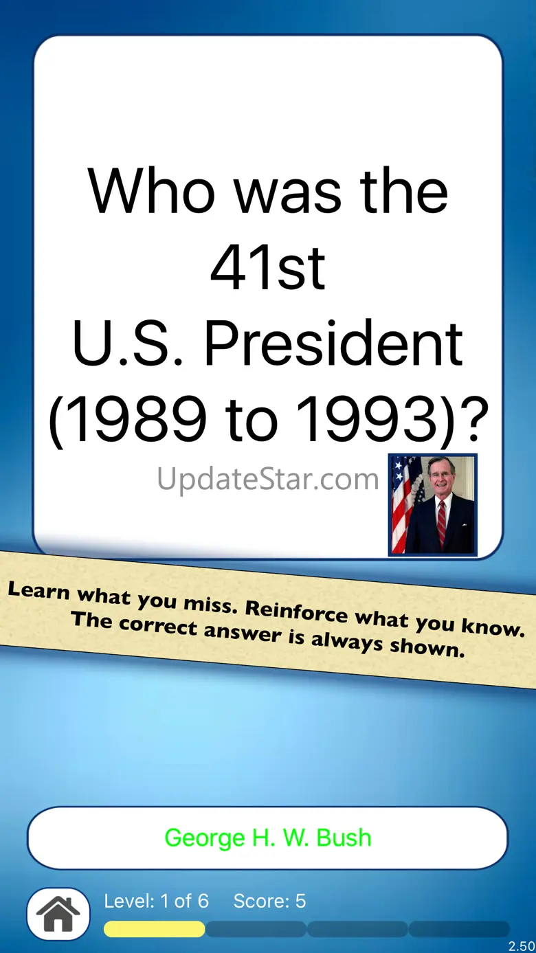 US Presidents Quiz — Learn about U.S. History 2.50