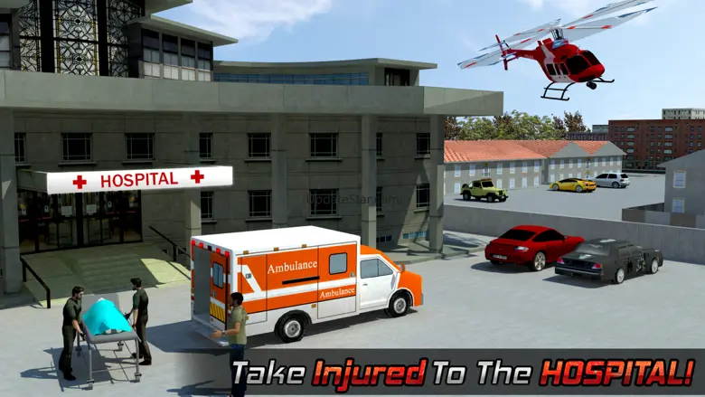 911 Emergency Ambulance Driver Duty: Fire-Fighter Truck Rescue 1.0