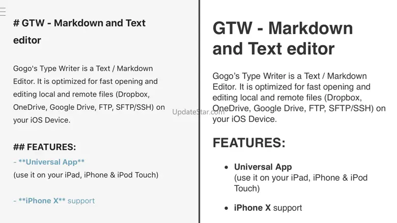 GTW - Markdown & Text Editor 6.1