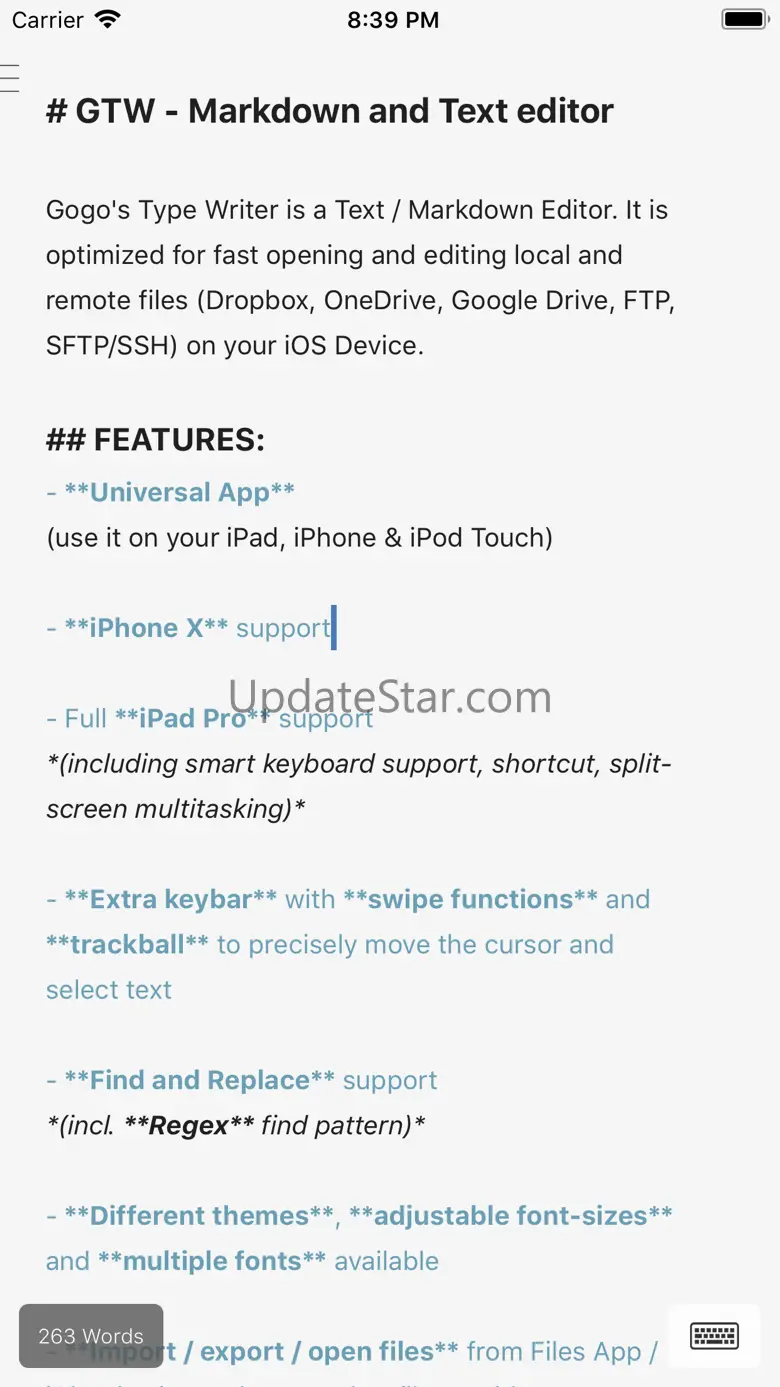GTW - Markdown & Text Editor 6.1