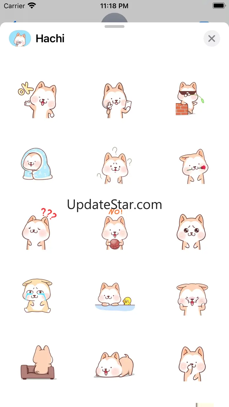 Hachi：Akita Dog Animated Emoji 4.0