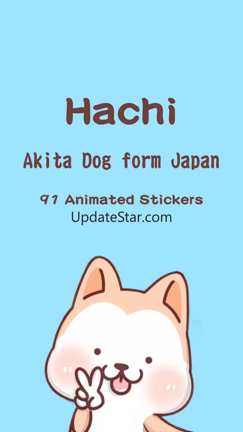 Hachi：Akita Dog Animated Emoji 4.0