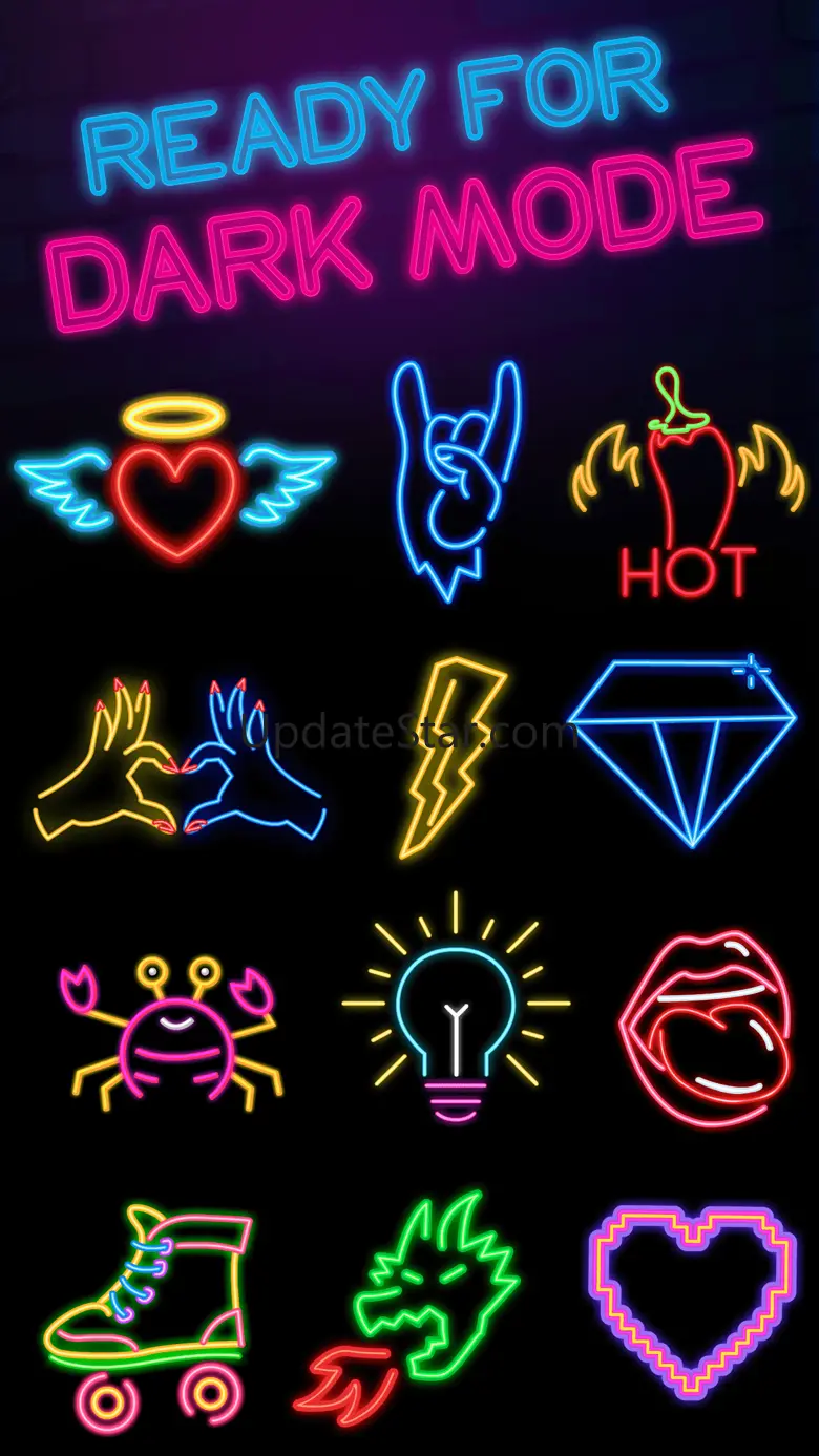 Dark Mode Stickers 2.0