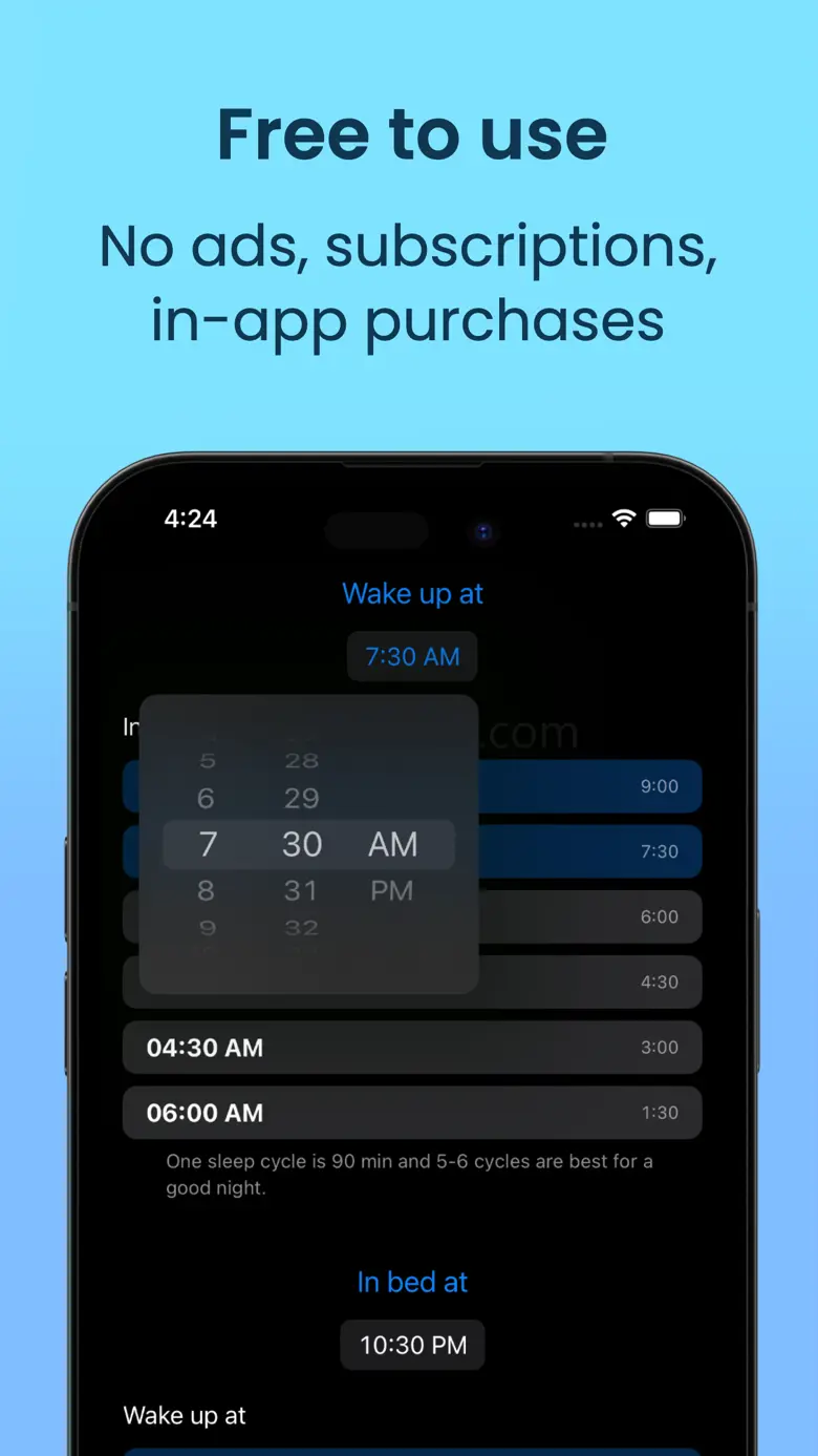 Sleep Cycle Bedtime Calculator 1.0.6