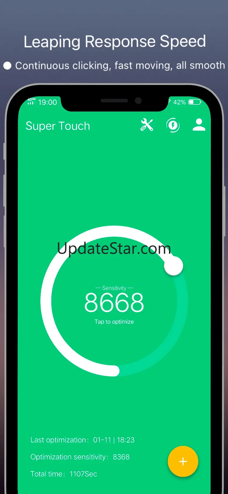 Super Touch -speed sensitivity 10.02