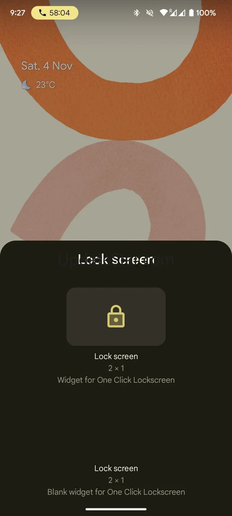 One Click Lock Screen 1.3