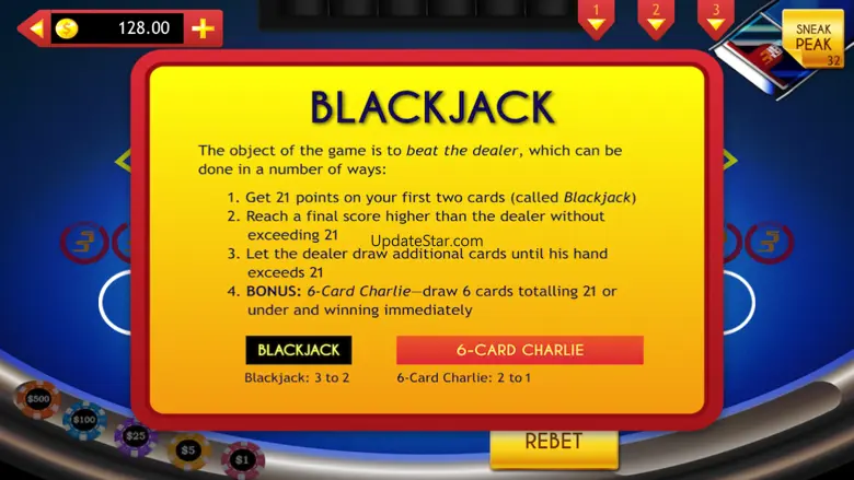 Blackjack with Side Bets & Cheats 1.1