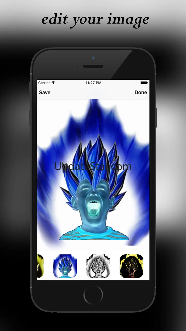 Photoeditor for Super Saiyan: Be a hero 1.1