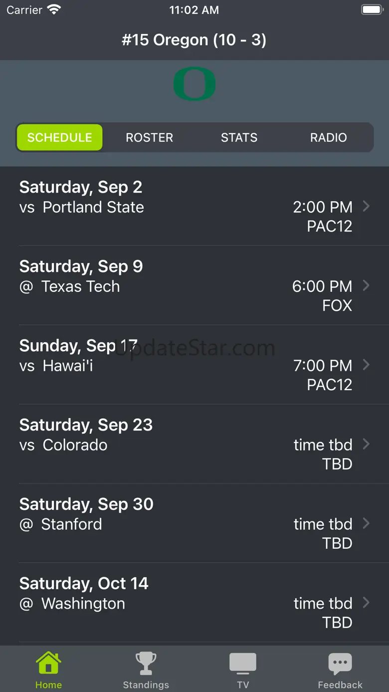 Oregon Football 5.2.0
