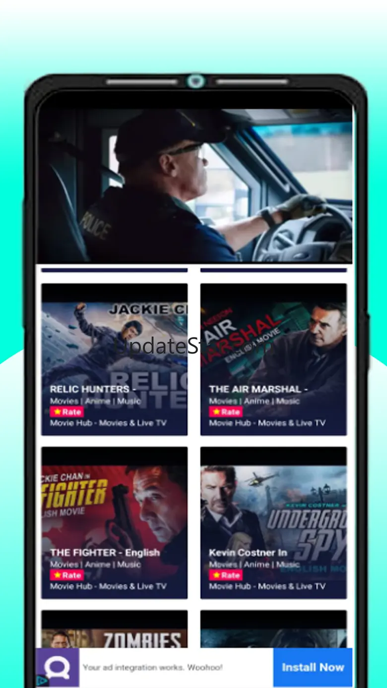 Movie Hub - Movies & Live TV 8.2