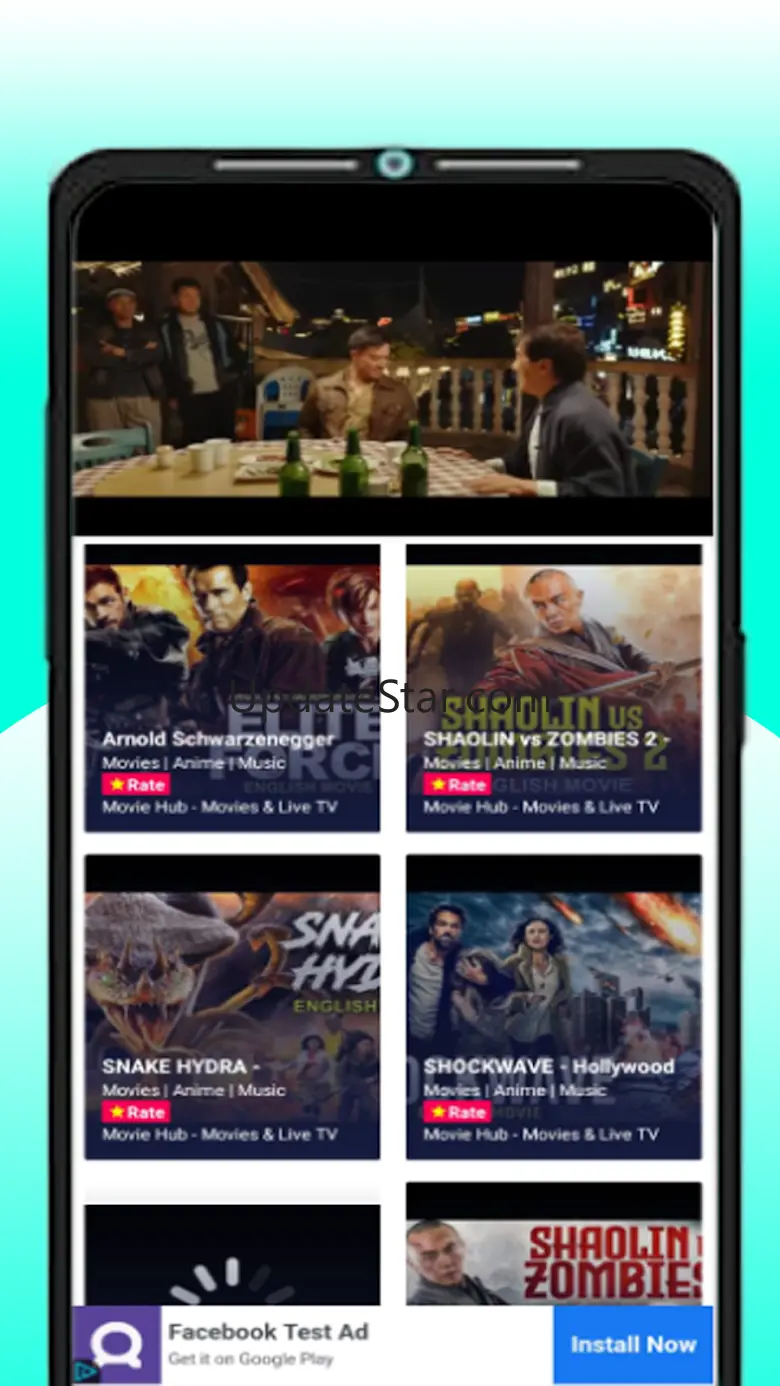 Movie Hub - Movies & Live TV 8.2