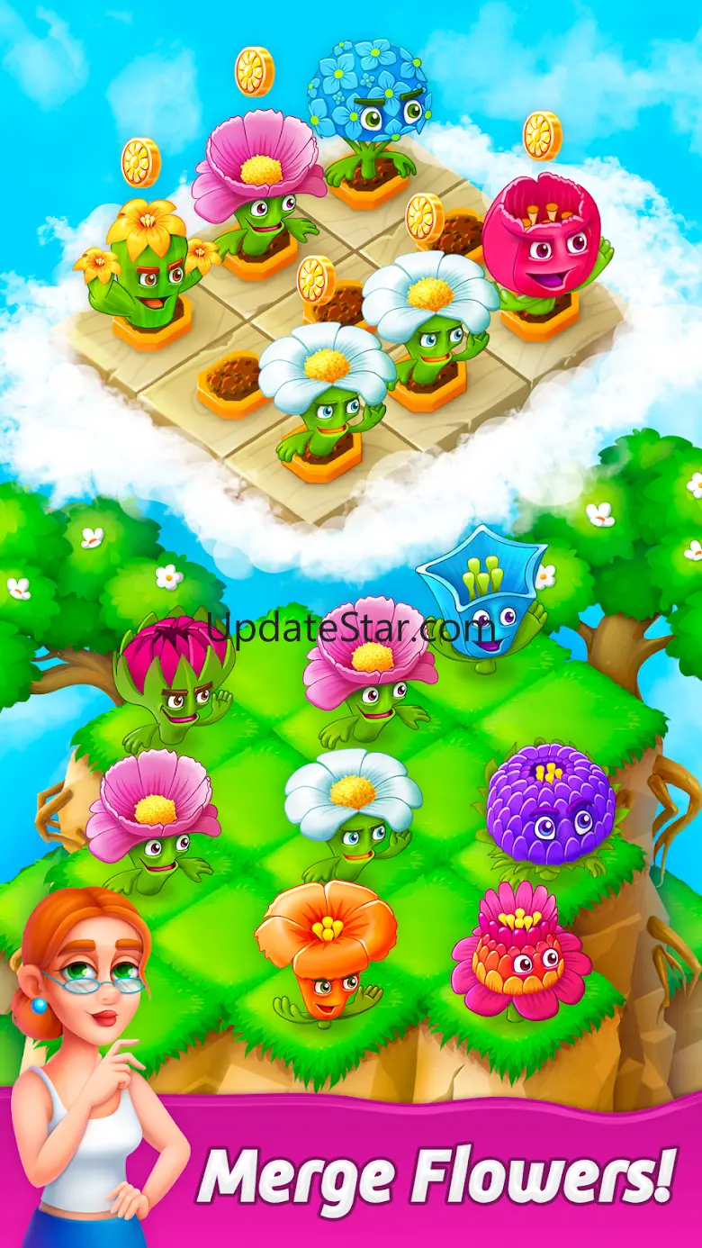Blooming Flowers Merge Game 1.9.1