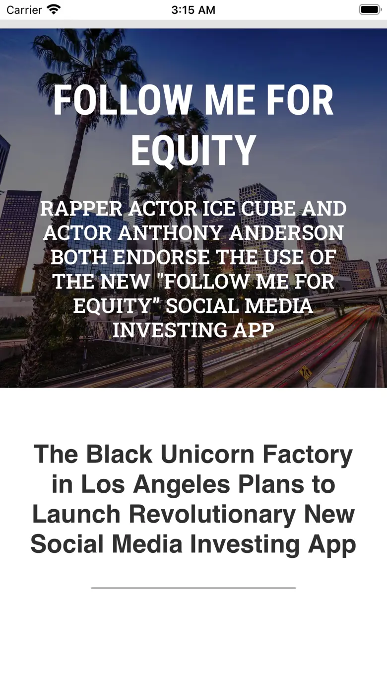 FOLLOW ME FOR EQUITY 4.0