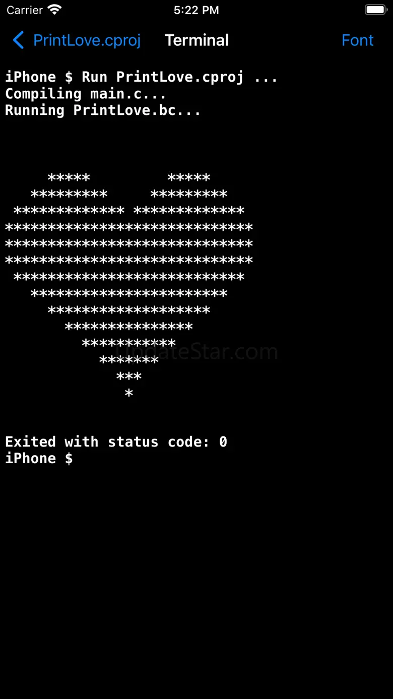 C Shell - C language compiler 5.2