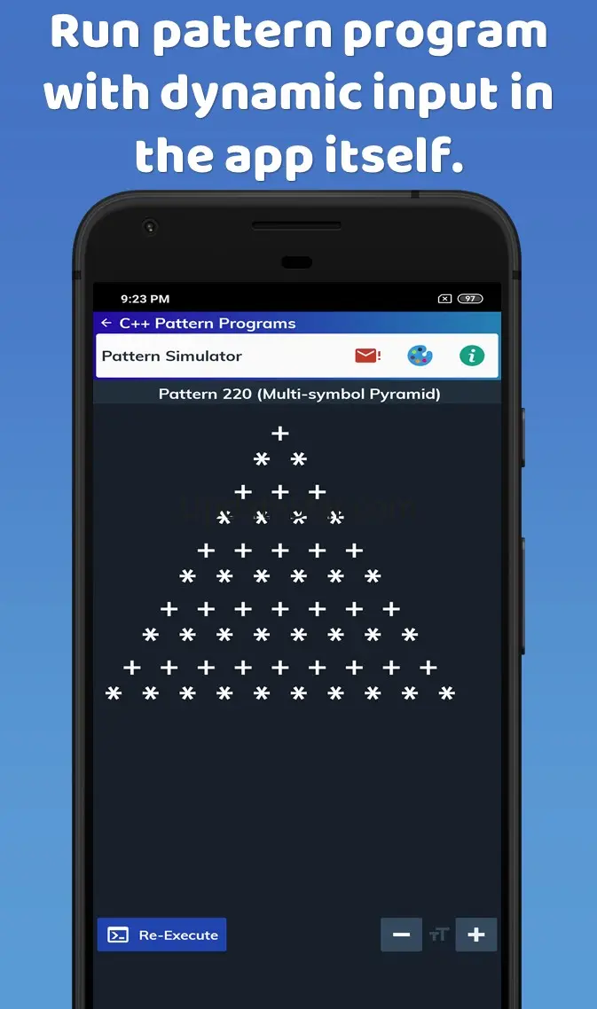 C++ Pattern Programs 9.3