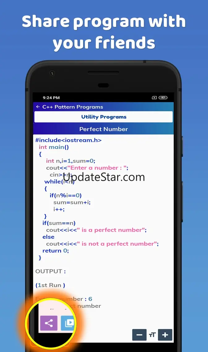 C++ Pattern Programs 9.3