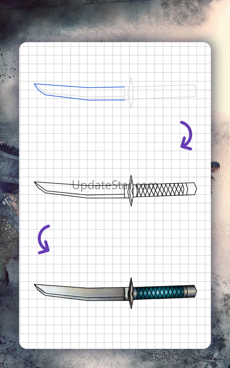 How to draw weapons. Daggers 22.4.30