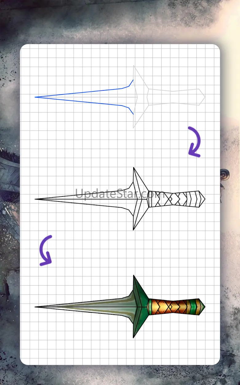 How to draw weapons. Daggers 22.4.30