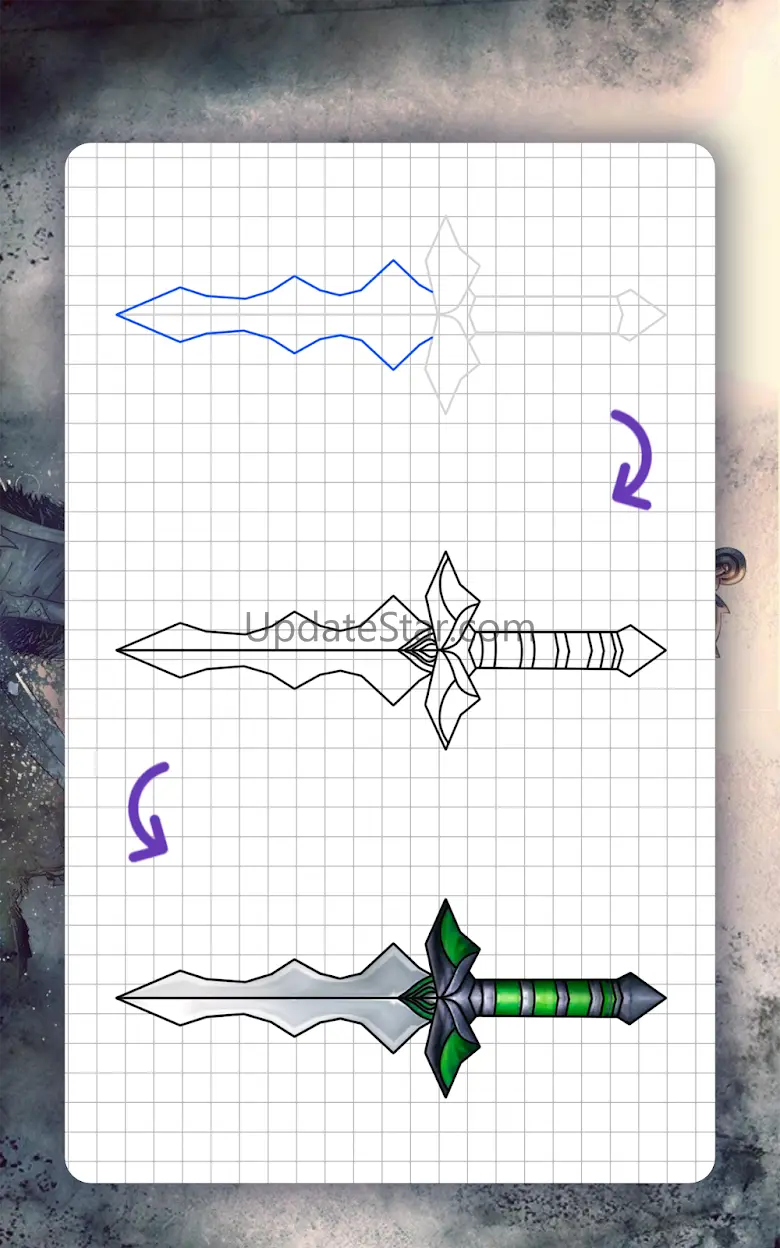 How to draw weapons. Daggers 22.4.30
