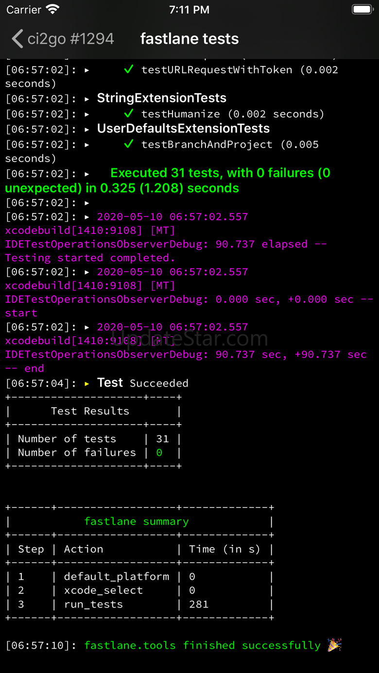 CI2Go The CircleCI Client 2.4.3