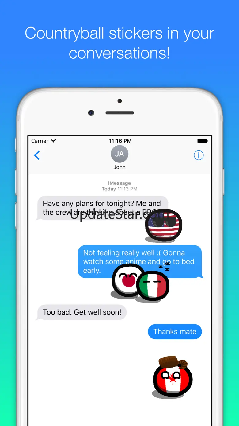 Countryball stickers for iMessage 1.2