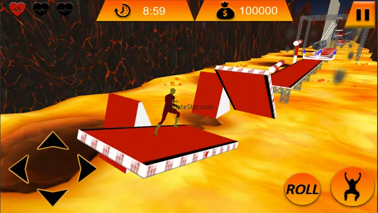 American Ninja Obstacle Course: Lava Game 1.0