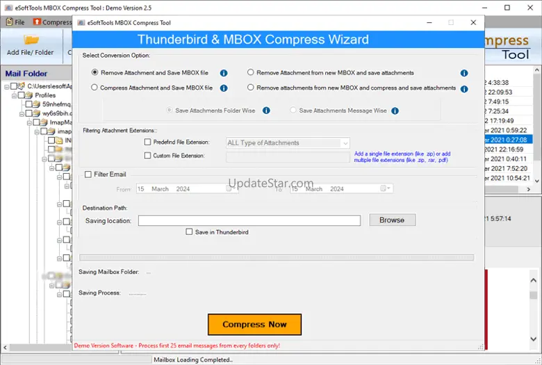 eSoftTools MBOX Compress Software 2.5