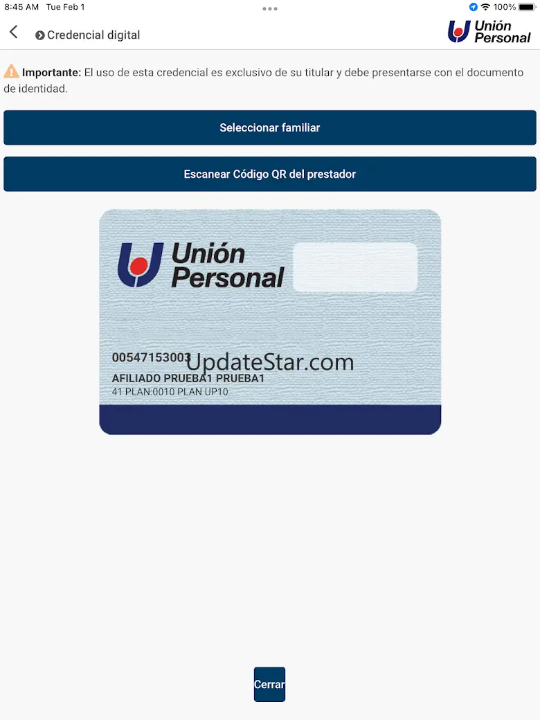 Union personal 1.2.37