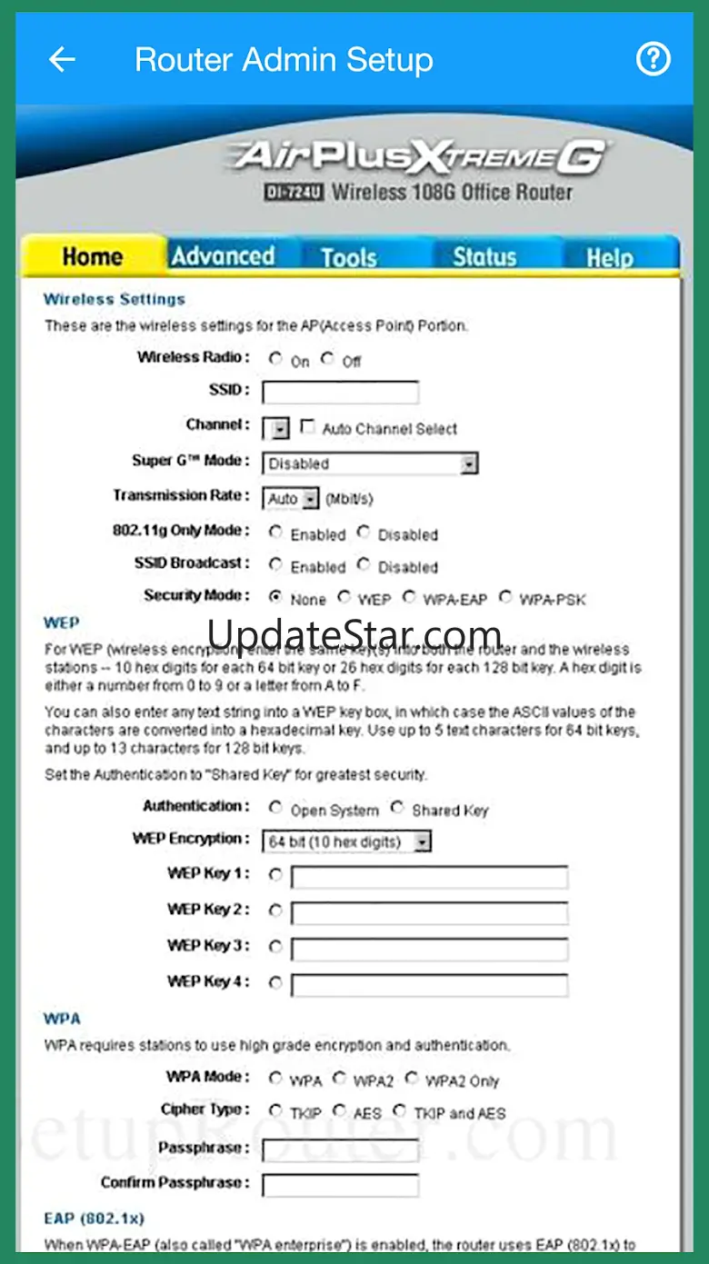 Router Admin Setup - Passwords 1.0.19
