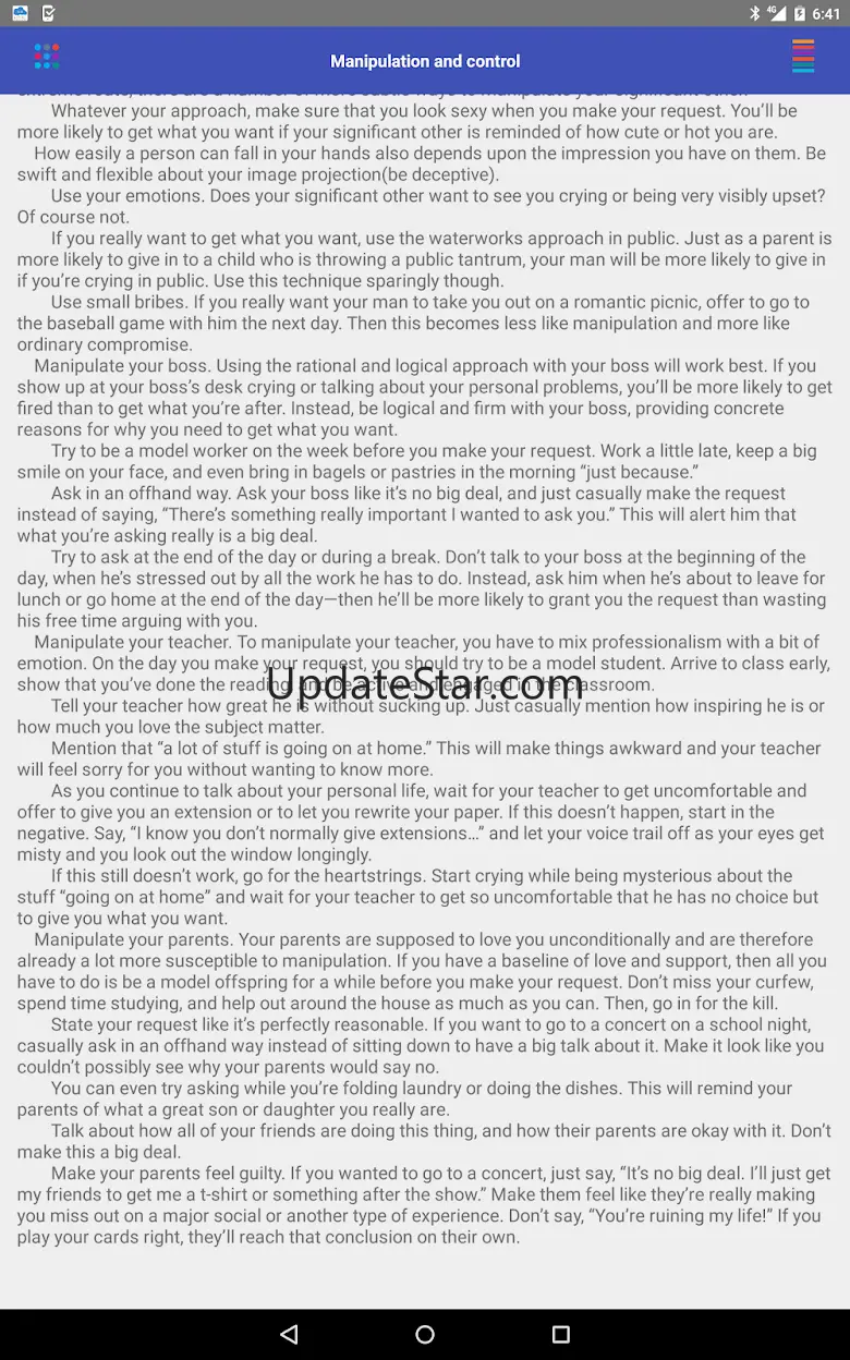 Manipulating and Control 3.9.1