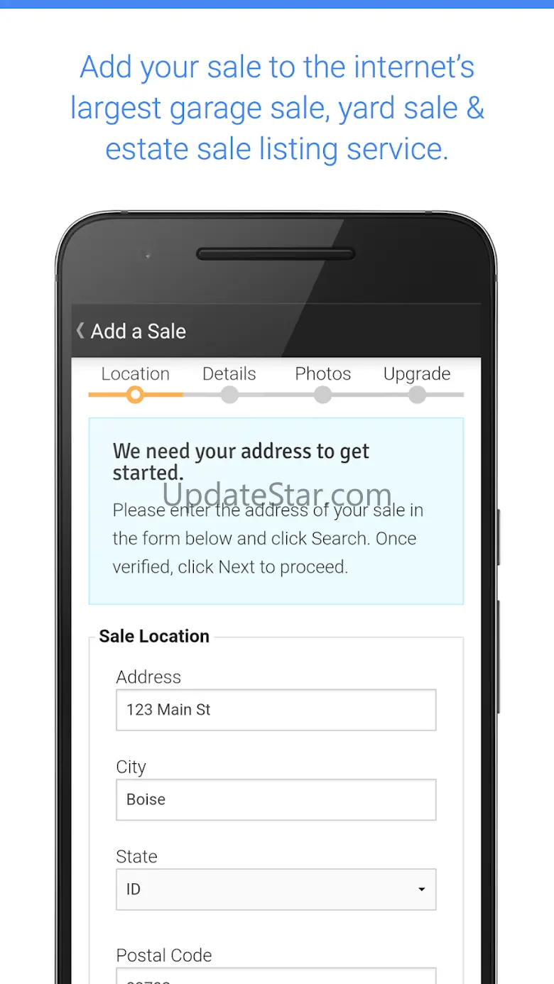 Garage Sale Map - gsalr.com 2.2.2