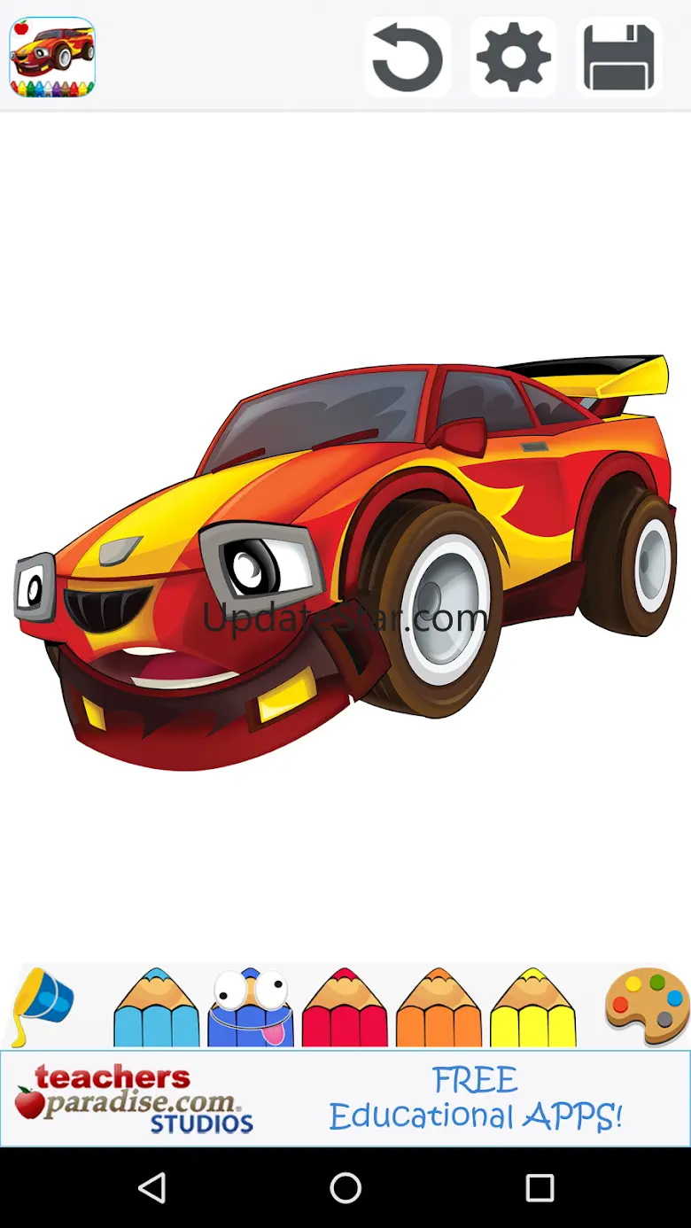 Cars coloring book game 18.4.2
