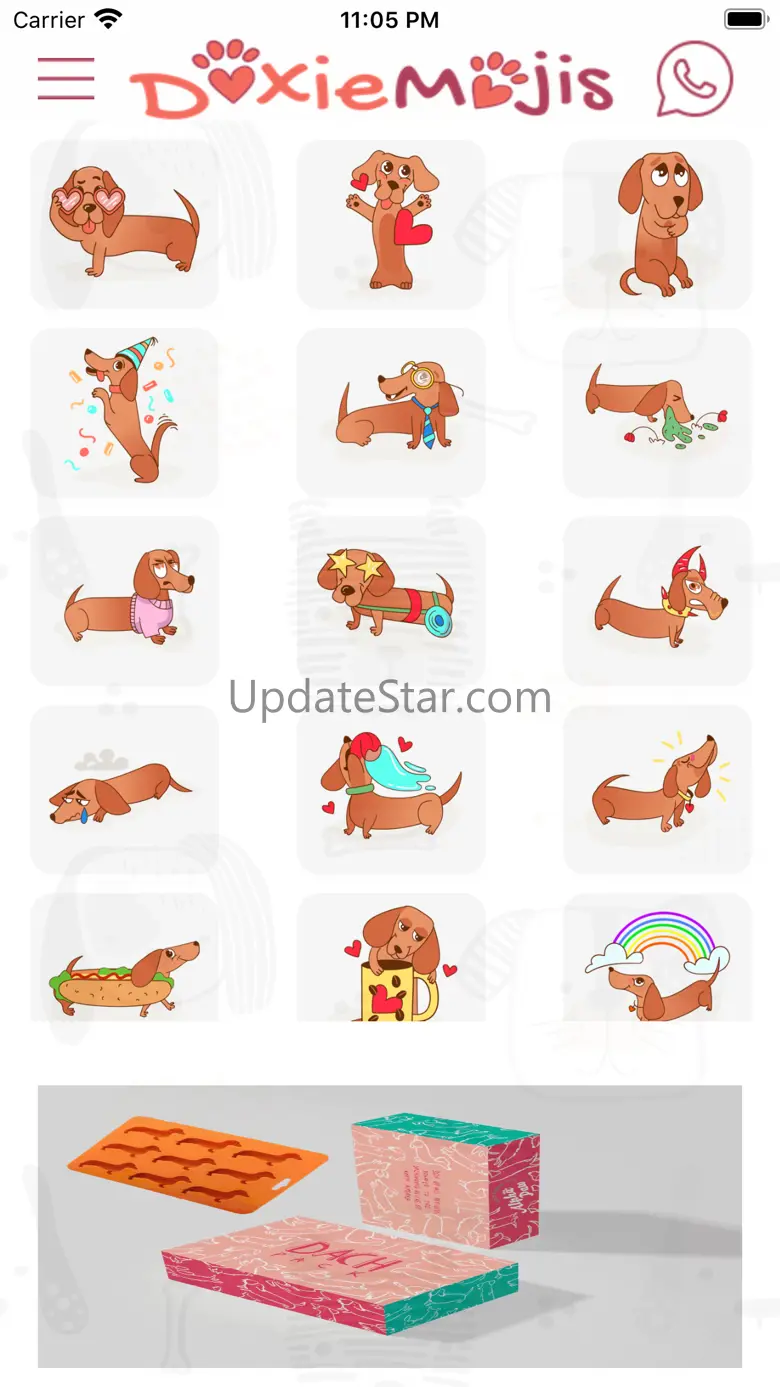 DoxieMojis: Dachshund Stickers 1.1